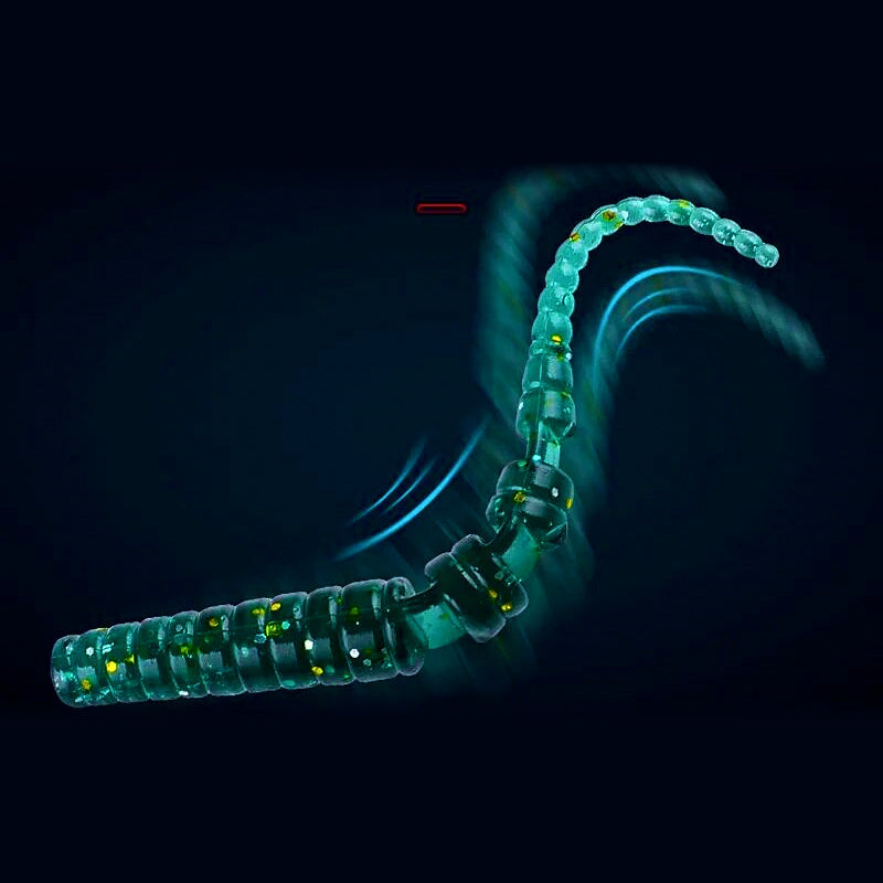 Micro Pintail Soft Plastic Worm, 40–50 mm (1.6–2 in)