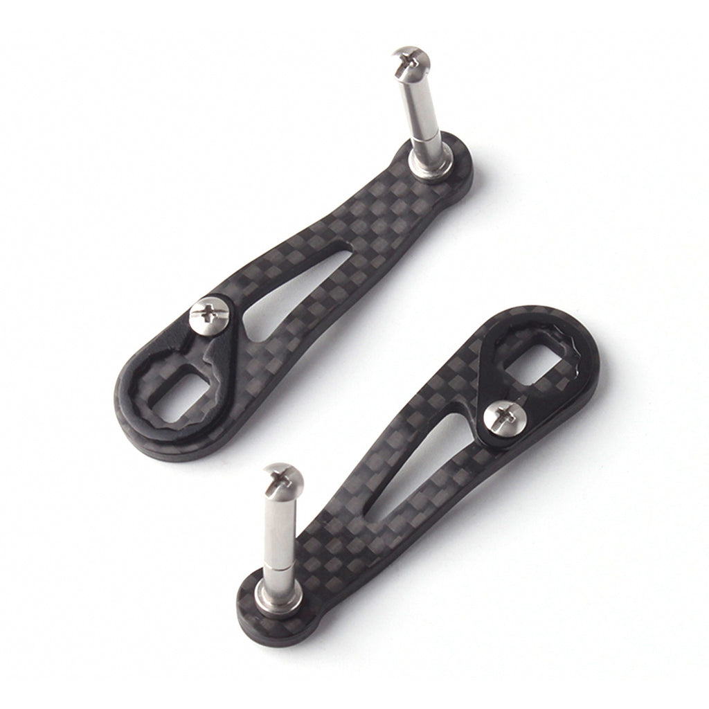Carbon Fiber Baitcasting Reel Handle, Short Single Arm