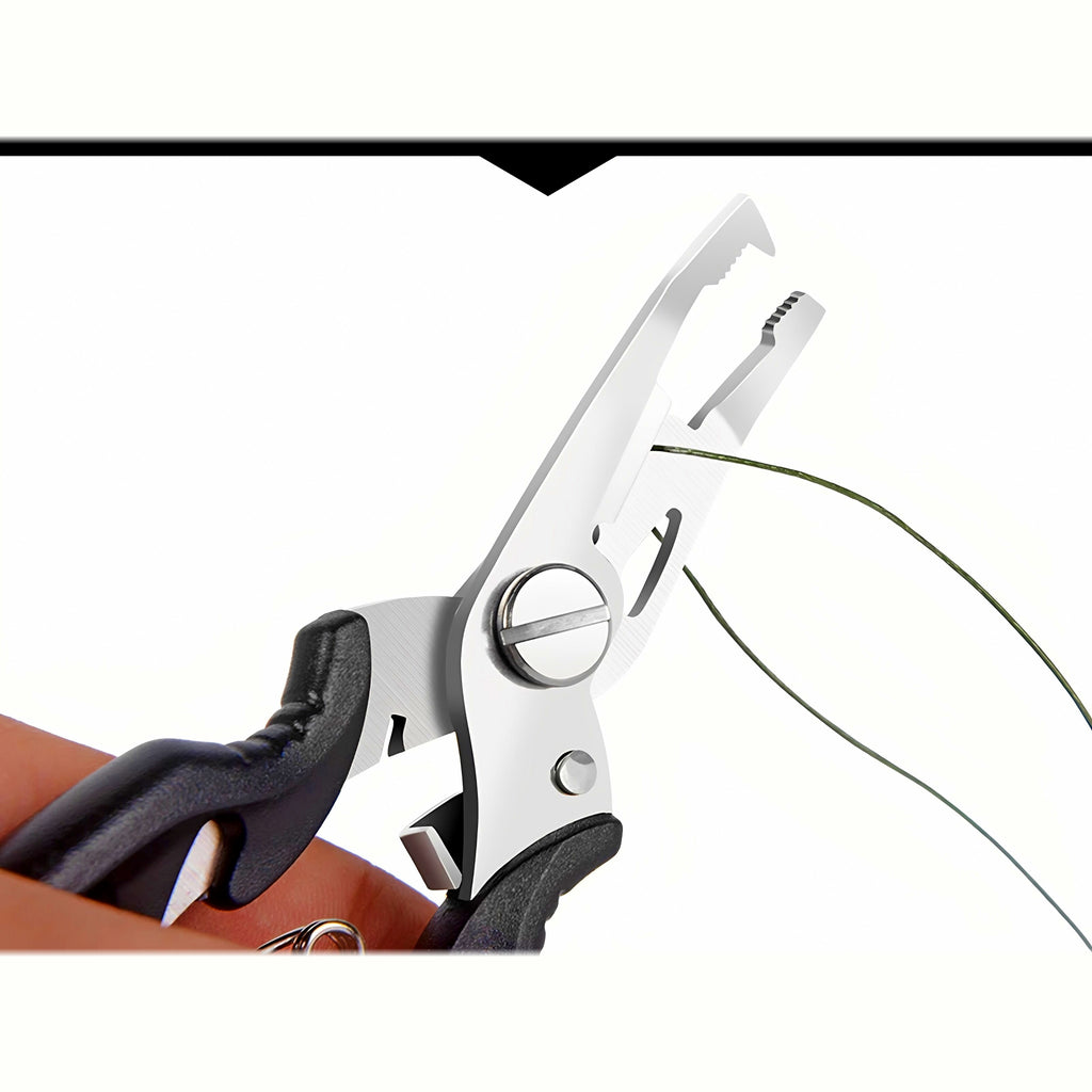 Fishing Pliers with Braid Line Cutter and Split Ring Opener