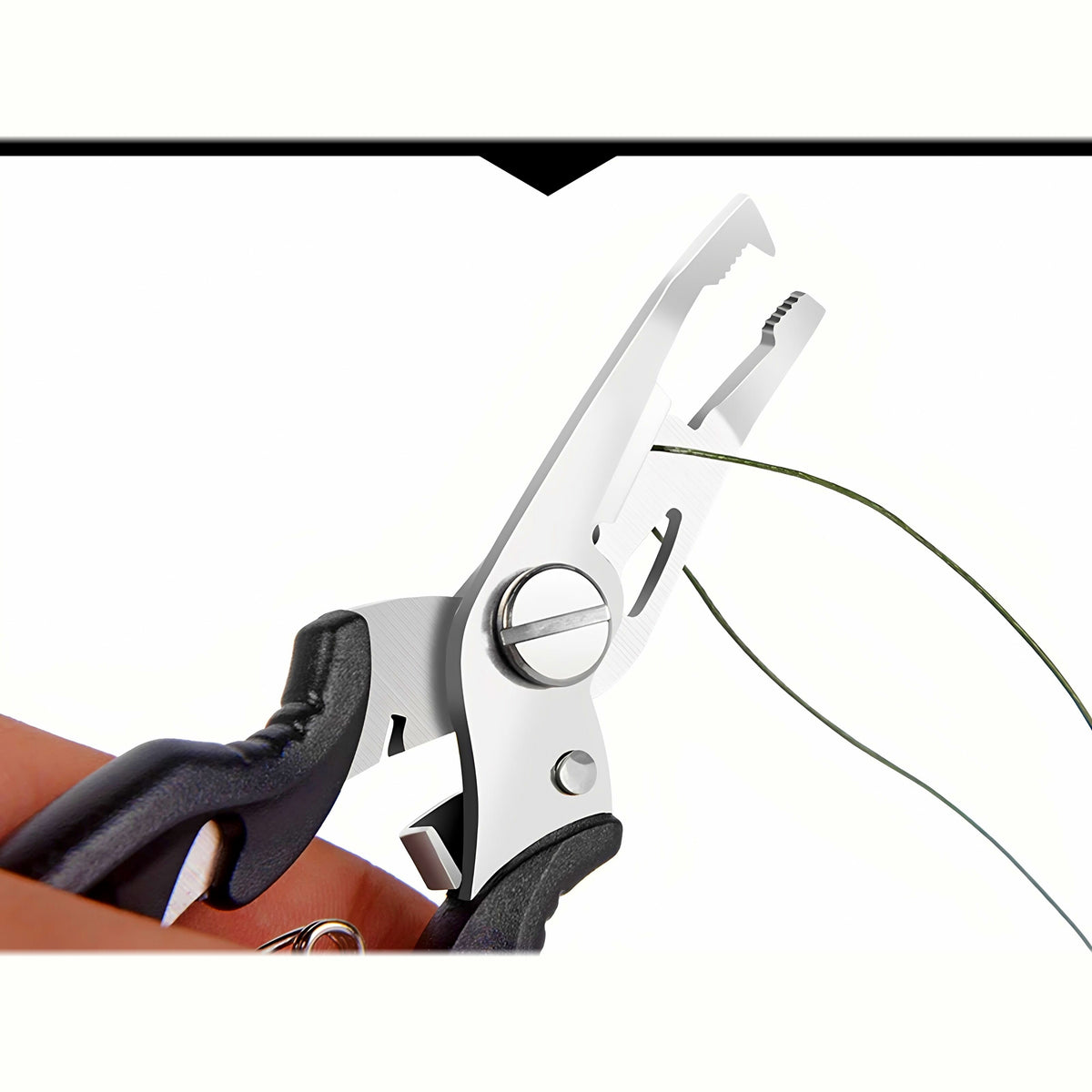 Fishing Pliers with Braid Line Cutter and Split Ring Opener