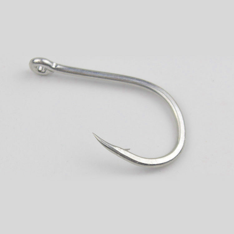 Iseni Hooks, Carbon Steel Barbed Eyed Hook, 50-Pack
