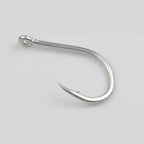 Iseni Hooks, Carbon Steel Barbed Eyed Hook, 50-Pack