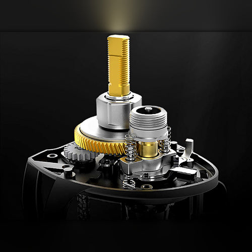 Round Baitcasting Reel 7.2:1, 4+1 Bearings, Metal Spool