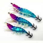 Glow Shrimp Squid Jig with Rattle Bead, 8–10 cm (3.1–3.9 in)