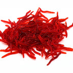 4 cm Worm Soft Bait, 100 Pack, Red or Glow
