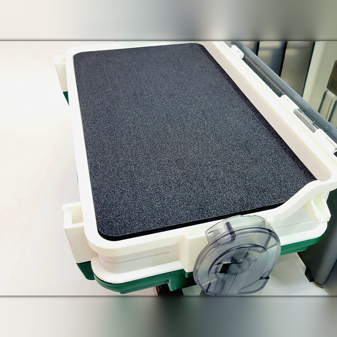 Plastic Tackle Box Seat with Rod Holder Options