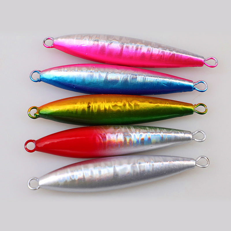 Glow Metal Jig with Spinner Blade, Single Hook, 20–80 g