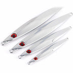 Long Cast Metal Jig, 20–120 g (0.7–4.2 oz), Silver & Multicolor