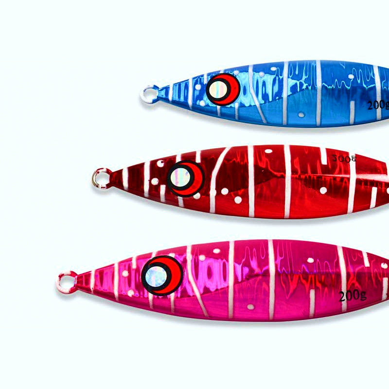 Slow Pitch Jig, 80–200 g (2.8–7.1 oz), Bare or With Hooks