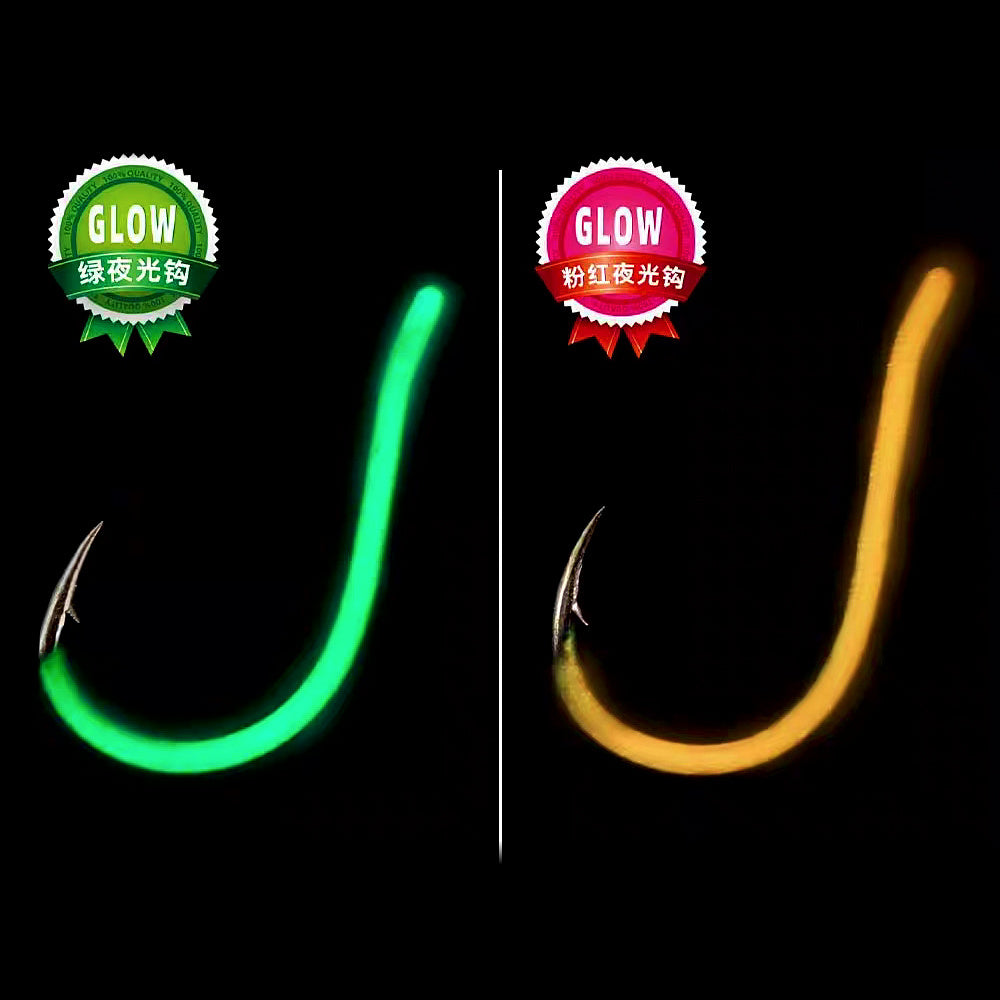 Glow Chinu Hook Rig, 2 or 3 Hook, Sizes 5-10