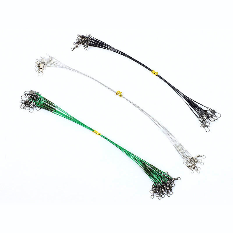 Wire Leader with Swivel & Snap, 10–30 cm (4–12 in)