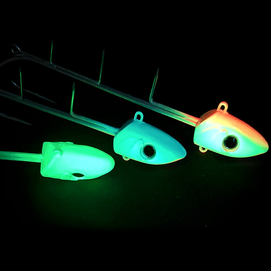 Glow Metal Jig for Cutlassfish, Optional LED, 50–300 g (1.8–10.6 oz)