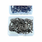 Iseni Hooks, Barbed High-Carbon Steel, Sizes #3–#15
