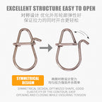 Figure-8 Snap Swivels, Safety Pin Clip, Sizes 00–3