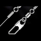 Pre-Tied 3-Hook Rig, Anti-Tangle Carbon Line, Sizes 1–7