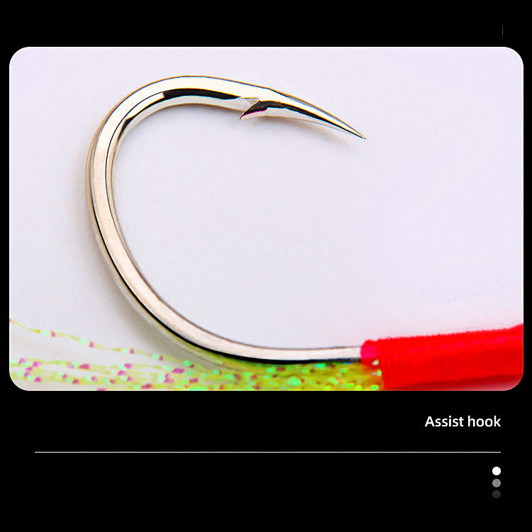 Snag-Resistant Jig Assist Hooks, 2/0 & 3/0, 5 Sets