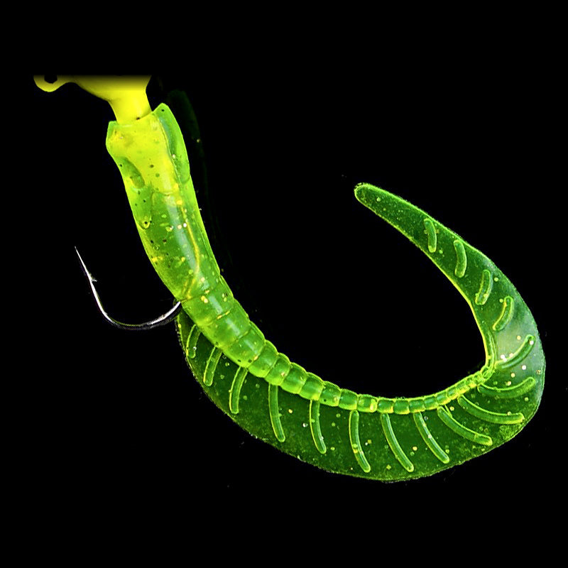 Curly Tail Grub Soft Baits, 10-Pack, S/M/L, Rigs Available