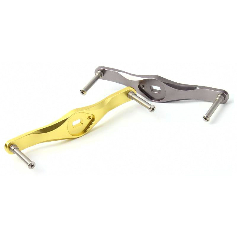 Aluminum Baitcasting Reel Handle Arm, Double Plate, 8*5 Hole