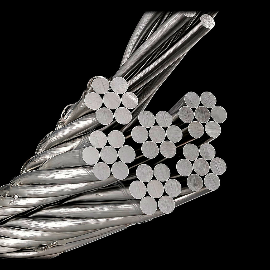 49-Strand Stainless Steel Wire Leader, Coated, 10 m (33 ft)
