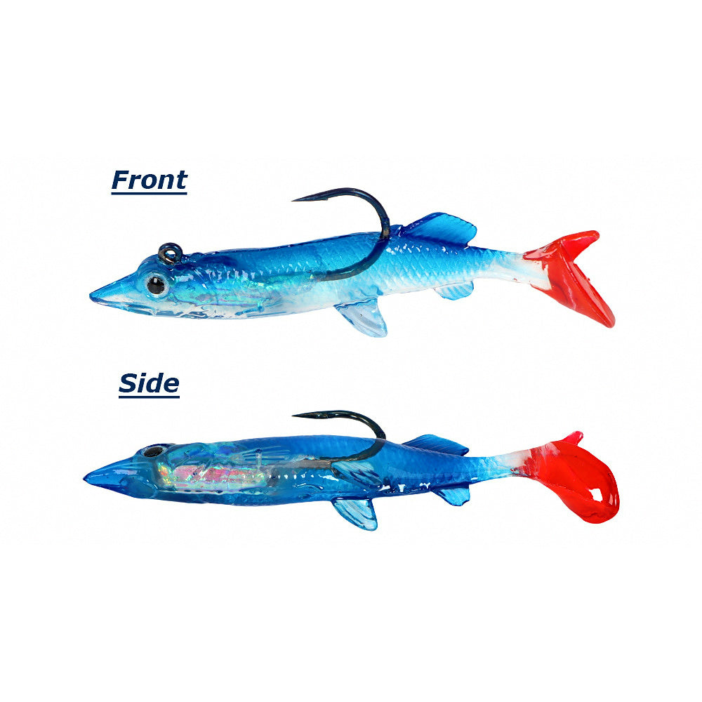 Soft Swimbait with Weighted Jig Head Hook, 6 g (0.2 oz) 8 cm