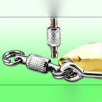Rotating Spinner Hook with Bearing, #1–4/0, Gold/Silver