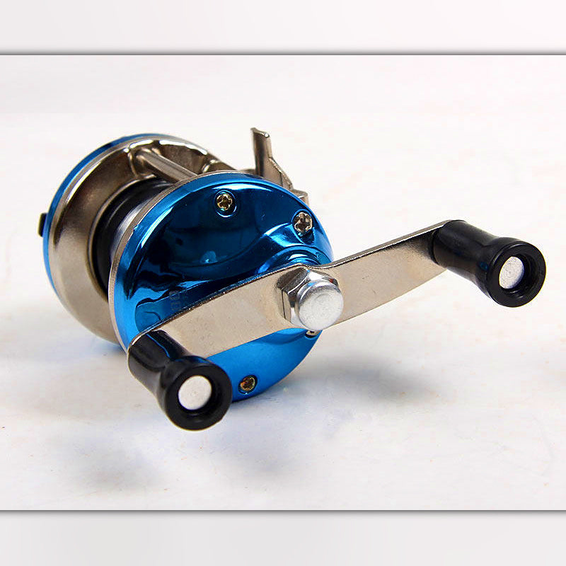 Mini Metal Drum Reel, Ice Fishing Reel 3.0:1, 2 Bearings