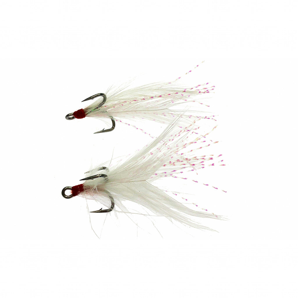 Feathered Treble Hooks, Anti-Rust, 10 Pack, Sizes 4–12