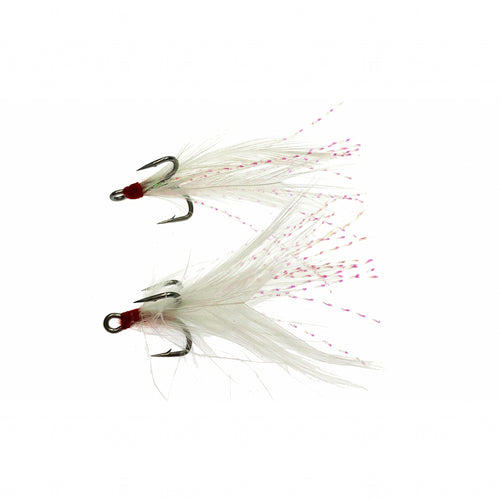 Feathered Treble Hooks, Anti-Rust, 10 Pack, Sizes 4–12