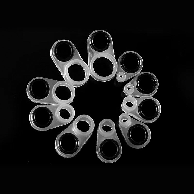 Silicone Line Guide Rings, 14-Pack, Black Eye