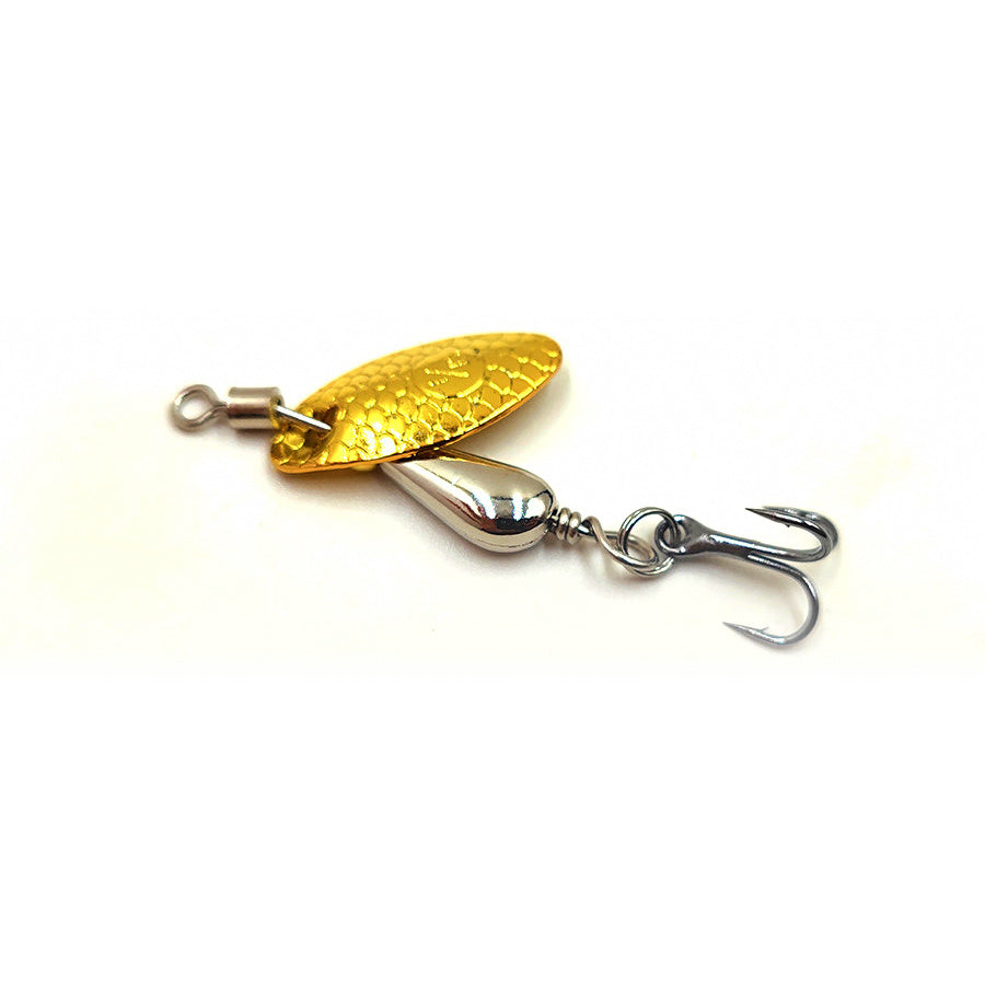 Compound Spinner Spoon Lure, 2.7 g & 4.7 g (0.1 & 0.17 oz)