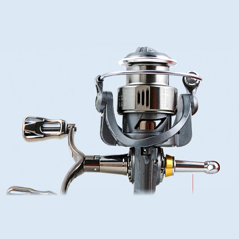 All-Metal Front Drag Spinning Reel, Double Knob, 2500-6000