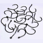 High-Carbon Steel Circle Hooks, Size 4 to 8/0, 10 pcs