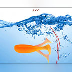 Micro Soft Bait Grub with Lead Head Hook, 2.5–3.5 cm (1–1.4 in)
