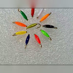 Micro Bloodworm Fly Hooks, Barbed, Sizes 14–22