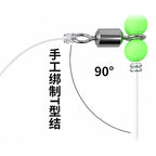 Three-Hook Anti-Tangle Saltwater Hook Rig, 5 Pack