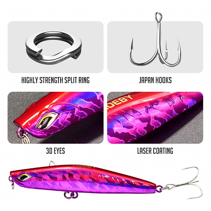 Sinking Pencil Lure, 99 mm, 28–36 g (1.0–1.3 oz)