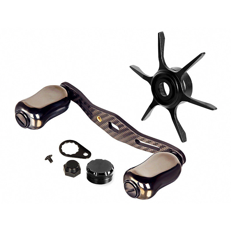 Carbon Fiber Baitcaster Handle Upgrade Kit, 5-Piece Set