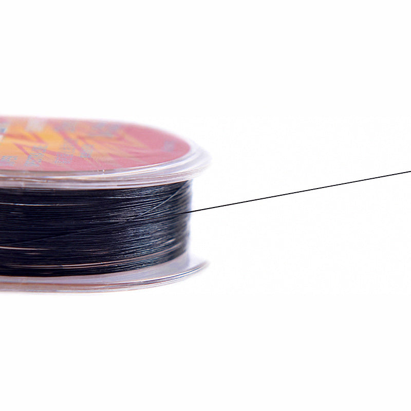 Black PE Braided Leader Line, 20 m (22 yd), PE 0.1–4.0