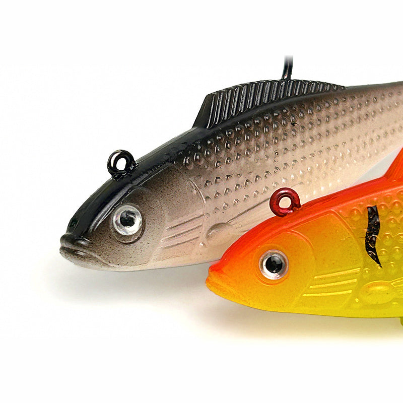 Weighted T-Tail Soft Swimbait, 10 cm 18 g (0.6 oz)
