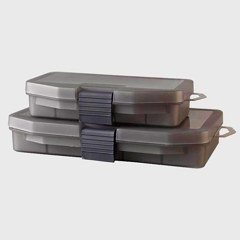 Waterproof Lure Box, Gray Tackle Storage Box, 3 Sizes