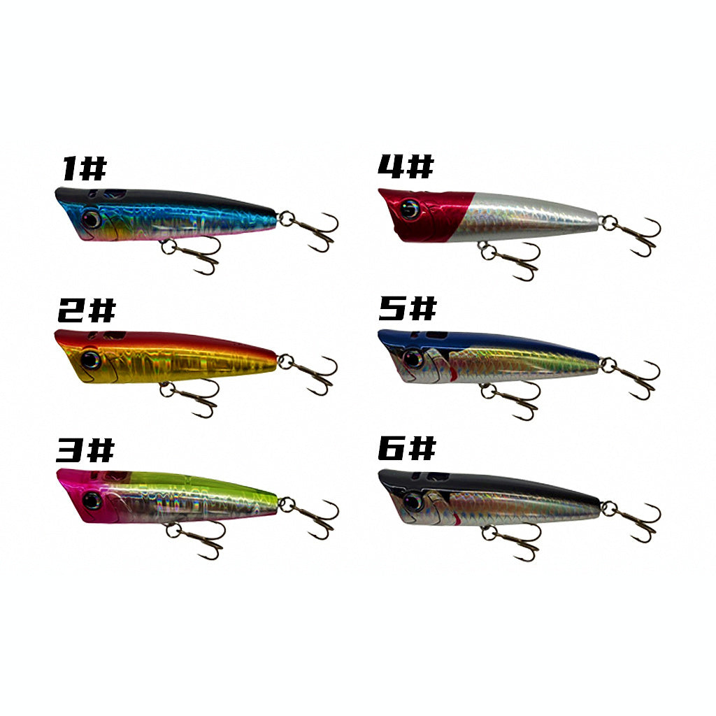 Topwater Walk-the-Dog Popper Lure, 95 mm 21 g (0.74 oz)