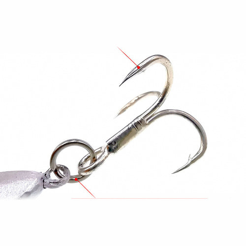 Casting Metal Jig, 10–30 g (0.35–1.06 oz), Treble Hook