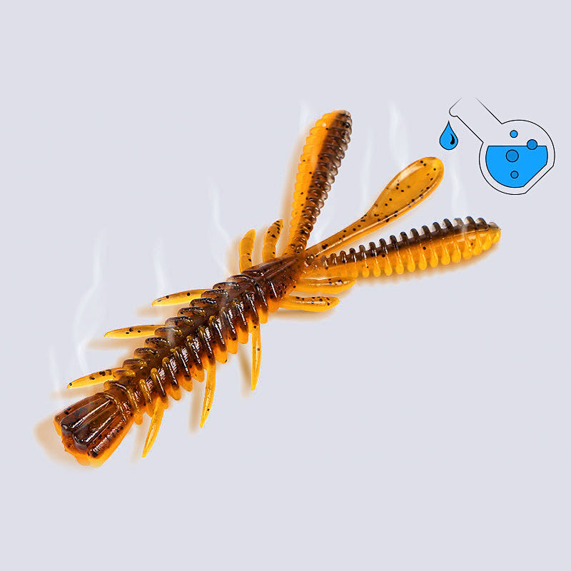 Soft Plastic Shrimp Lure, 5–7 cm (2–2.8 in), Multi-Pack
