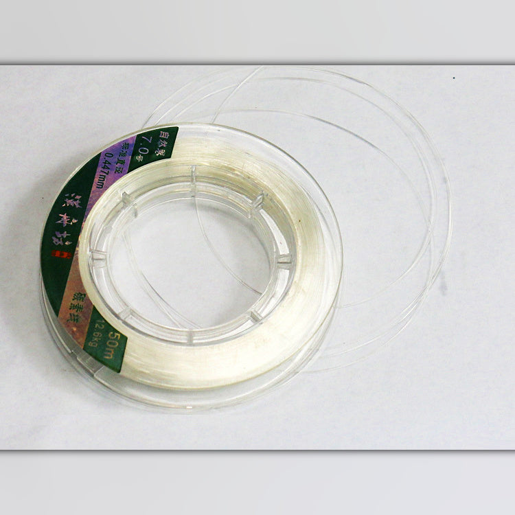 Fluorocarbon Leader Line, 50 m (55 yd), Japanese Size 0.8–14