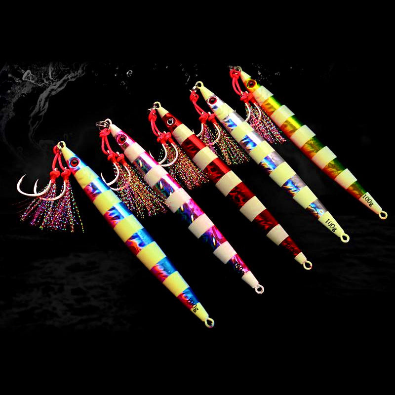 Glow Fast-Sinking Metal Jig 3-Pack, 100–400 g (3.5–14 oz)