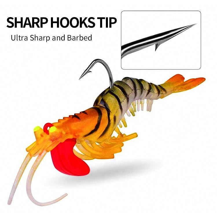 Segmented Shrimp Soft Bait, 7–18 g (0.25–0.63 oz)