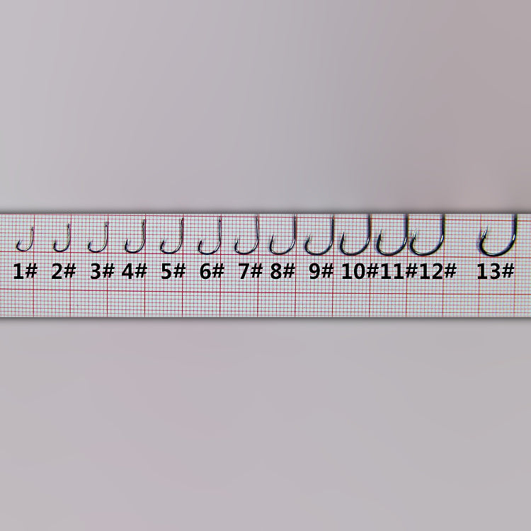 Izu Barbed Fishing Hooks, Bulk Pack, Sizes 1–13