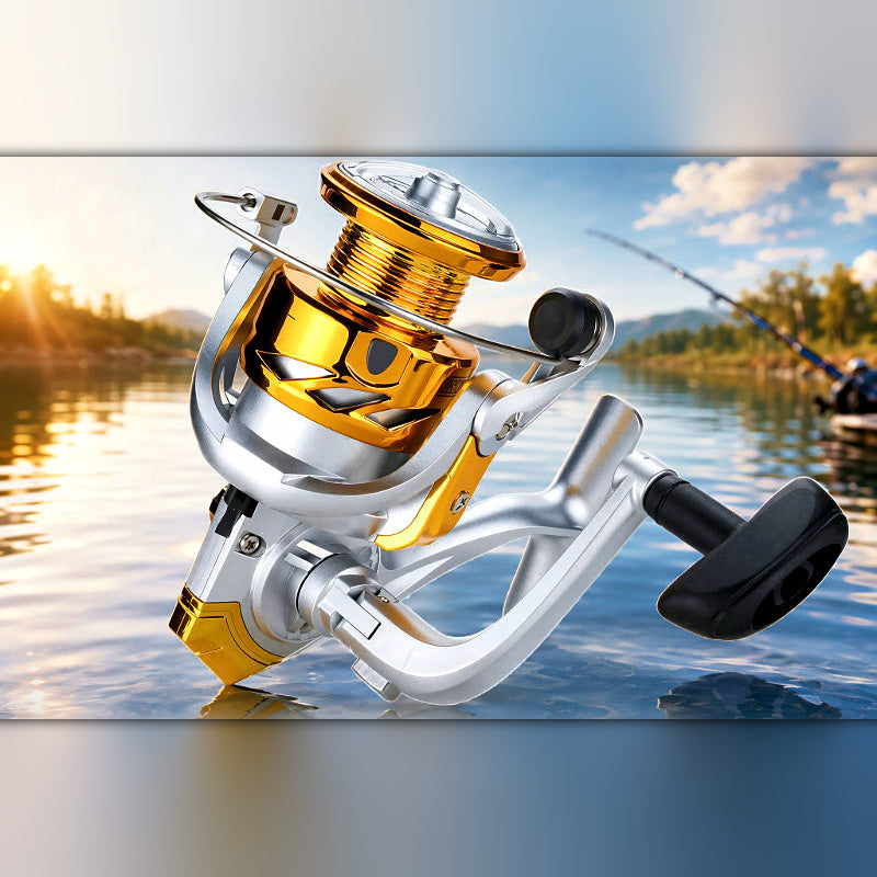 Spinning Reel, Metal Spool, 5.2:1 Gear Ratio, 1000–6000