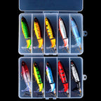 Jointed Propeller Tail Lure Set for Bass, Rotating Tail