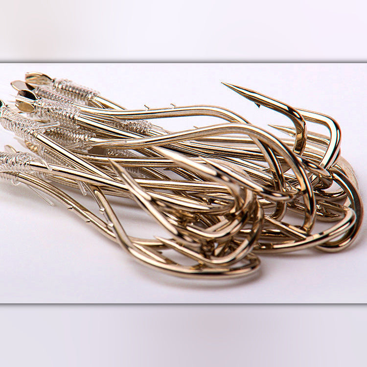 Pre-Tied Long Shank Bait Hooks with Line, 20-Pack